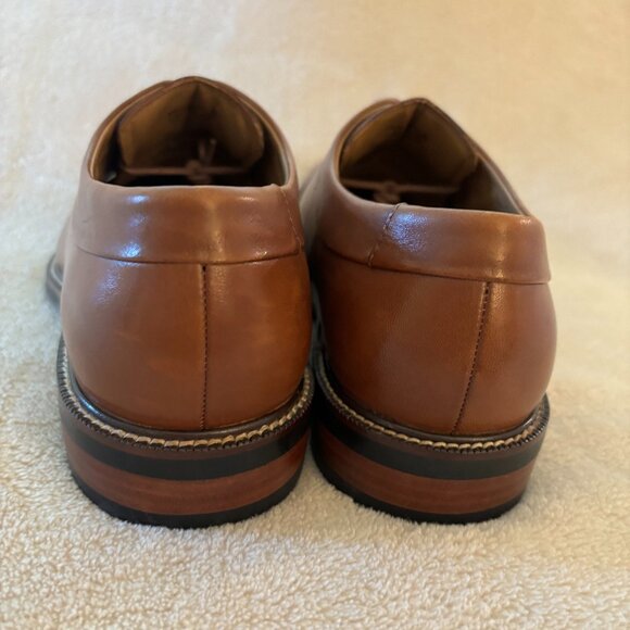 COLE HAAN Men\'s Oxford Cap Toe Leather Shoes Size 8.5 M in color British Tan main image 4